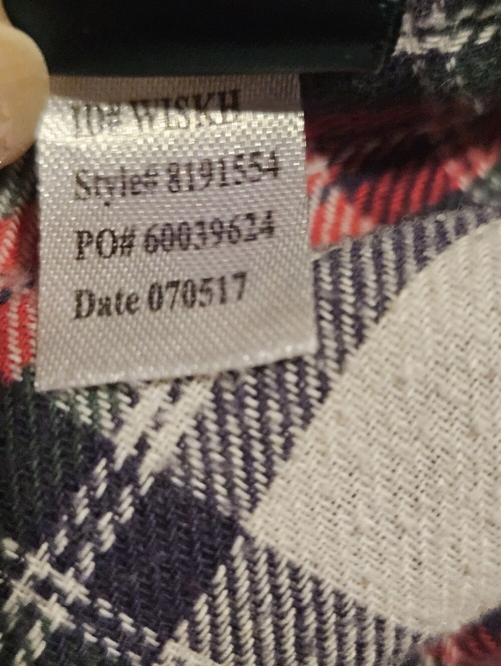 Lauren Ralph Lauren Plaid Pajamas Set Size Large Flannel Red White Black Tartan - Picture 8 of 12